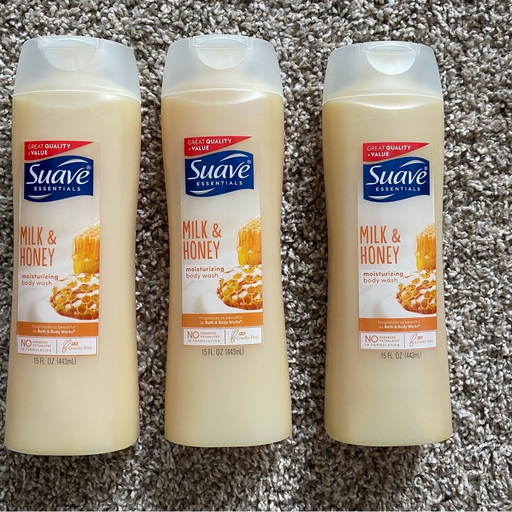 Suave Essentials Milk & Honey Body Wash